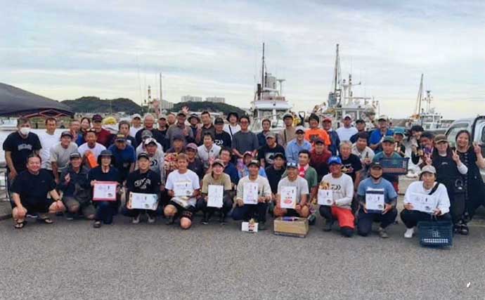 カワハギ釣り大会でトップ「75匹」の驚異的釣果！ 上位3人が50匹超えのハイレベルな戦いに【愛知】